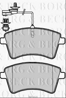 BORG & BECK bbp2420 -  Комплект тормозных колодок, дисковый тормоз
